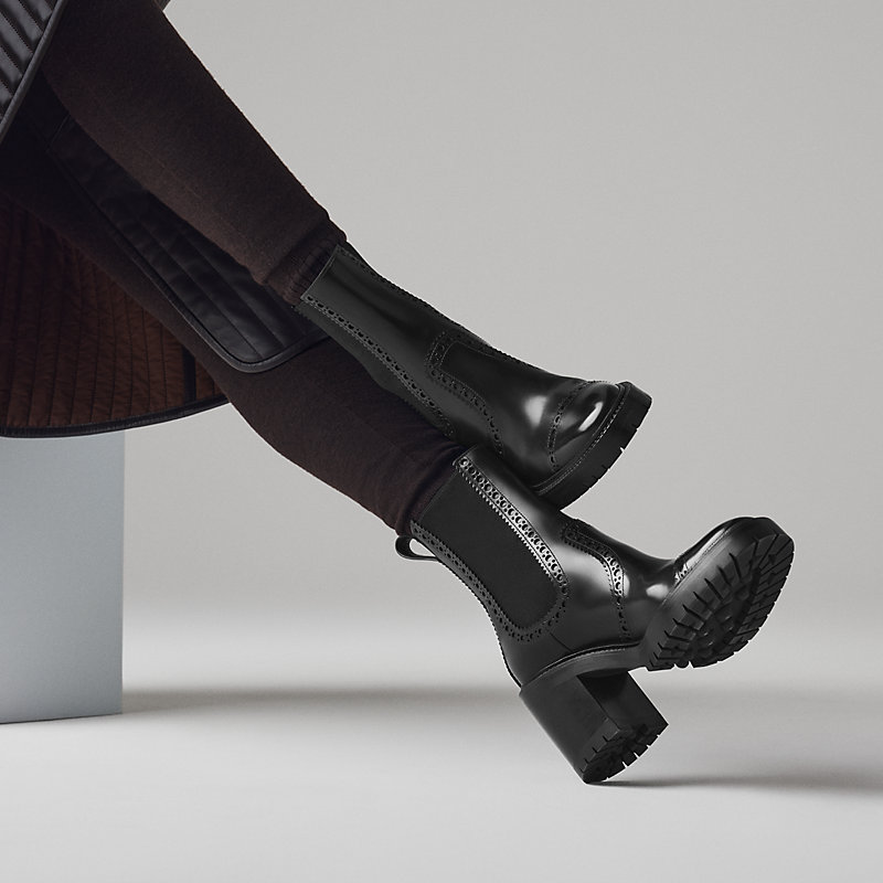 Lindsay 70 ankle boot - Black | Hermès USA
